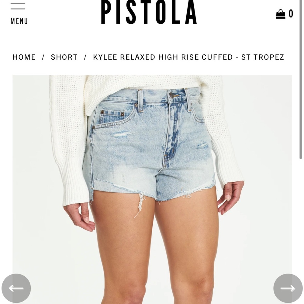 Pistola Kylee relaxed Cuff Jean Shorts